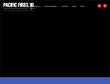 Tablet Screenshot of pacificfirstaid.ca