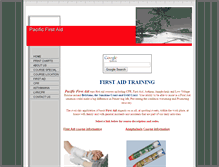 Tablet Screenshot of pacificfirstaid.com.au